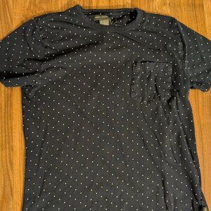 French Connection Blue/White T-shirt - Men's Size S